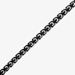 Bulova Mens Stainless Steel 8 1/2 Inch Solid Link Chain Bracelet