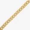 Bulova Mens Stainless Steel 8 1/2 Inch Solid Curb Chain Bracelet