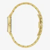 Bulova Our Lady Of Guadalupe / Nuestra Señora De Guadalupe Womens Diamond Accent Gold Tone Stainless Steel Bracelet Watch 97p140lg