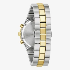 Bulova Prestige Mens Chronograph Two Tone Stainless Steel Bracelet Watch 98b450