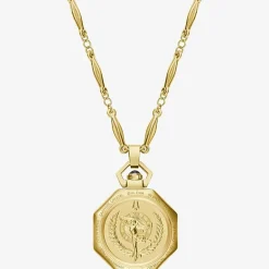 Bulova Rubaiyat Womens Gold Tone Stainless Steel Pocket Watch 97l182