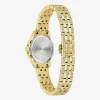 Bulova Womens Gold Tone Stainless Steel Bracelet Watch 97l192