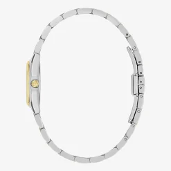 Bulova Womens Two Tone Stainless Steel Bracelet Watch 98l329