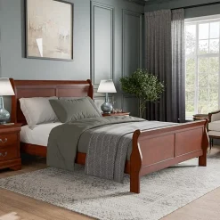 Burkhart Wood Sleigh Bed