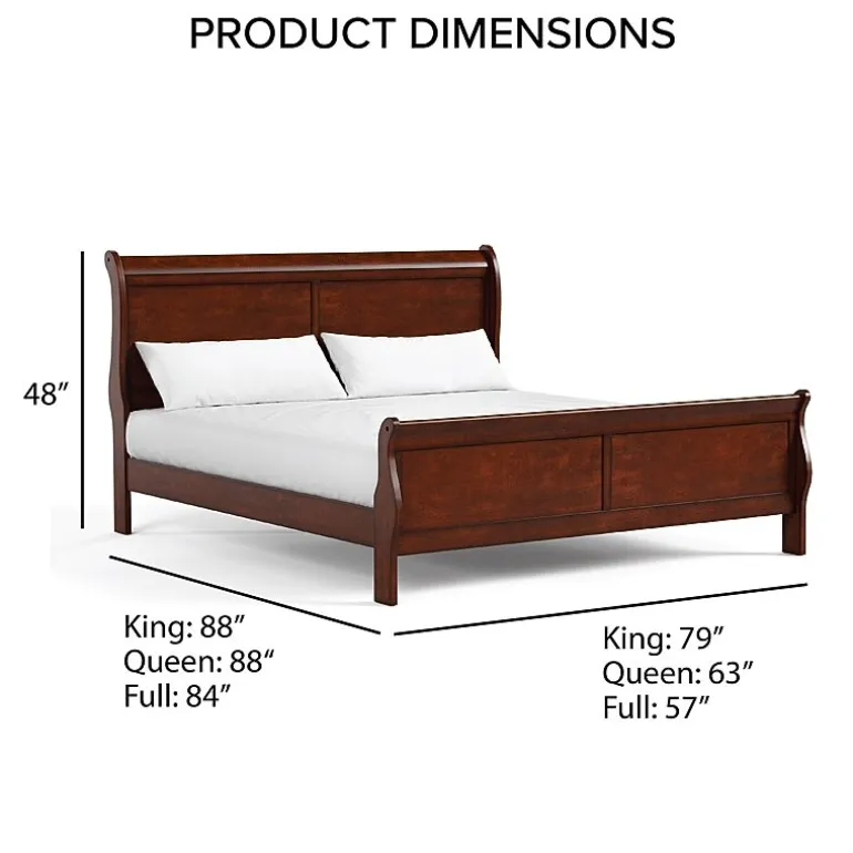 Burkhart Wood Sleigh Bed