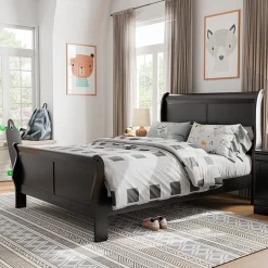 Burkhart Wood Sleigh Bed