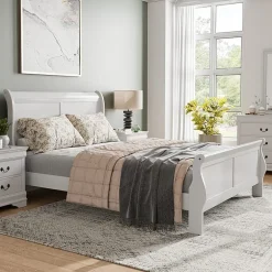 Burkhart Wood Sleigh Bed