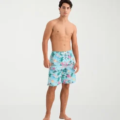 Burnside Mens Drawstring Waist 8" Swim Trunks