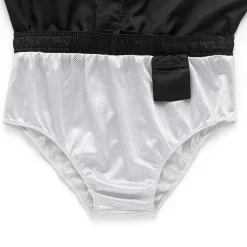 Burnside Mens Drawstring Waist 8" Striped Swim Trunks