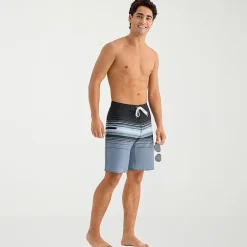 Burnside Mens 9 1/2" Striped Board Shorts