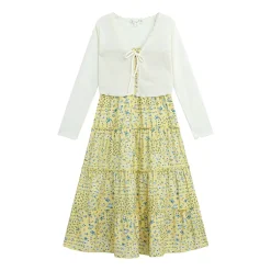 by&by girl Big Kid Girls Floral 2-pc. Dress Set