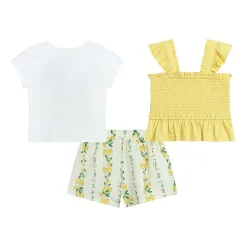 by&by girl Lemons Toddler Girls 3-pc. Short Set
