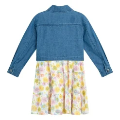 by&by girl Little Girls Cap Floral 2-pc. Dress Set