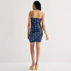 by&by Star Womens Juniors Square Neck Sleeveless Bodycon Dress