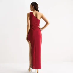 by&by Womens Juniors Sleeveless One Shoulder Bodycon Dress