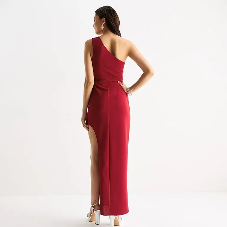 by&by Womens Juniors Sleeveless One Shoulder Bodycon Dress