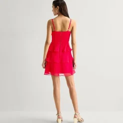 by&by Womens Juniors Sweetheart Neck Sleeveless Fit + Flare Dress