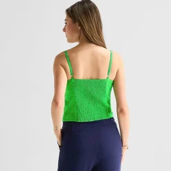 by&by Womens Juniors Sweetheart Neck Sleeveless Blouse