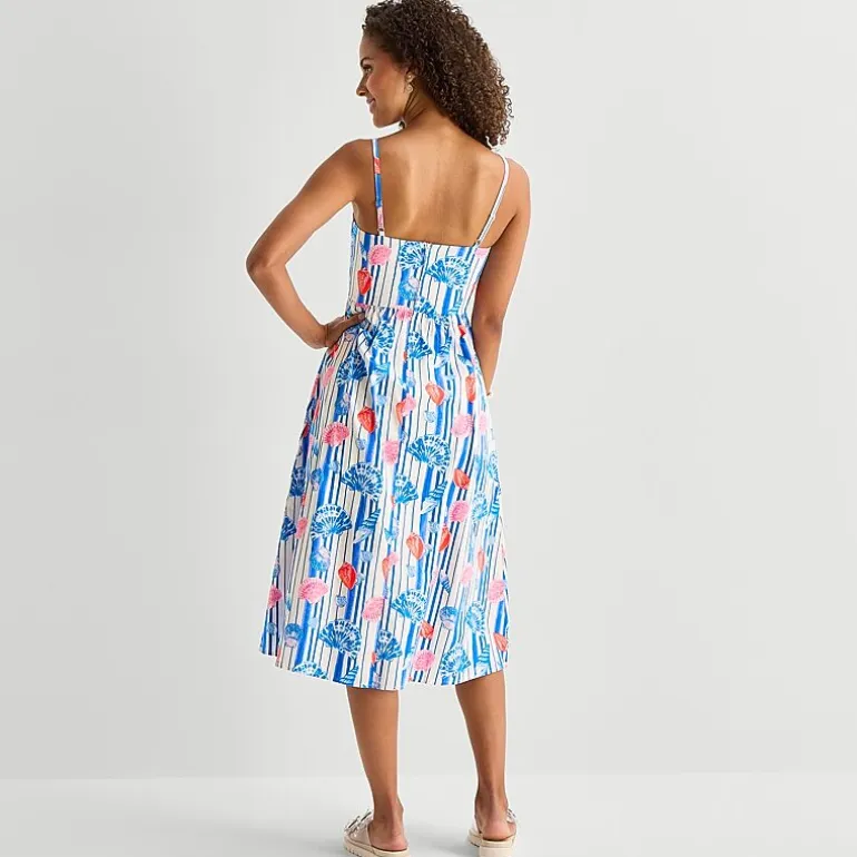 by&by Womens Juniors V Neck Sleeveless A-Line Dress