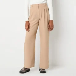 by&by Womens Juniors Wide Leg High Rise Trouser