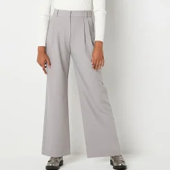 by&by Womens Juniors Wide Leg High Rise Trouser