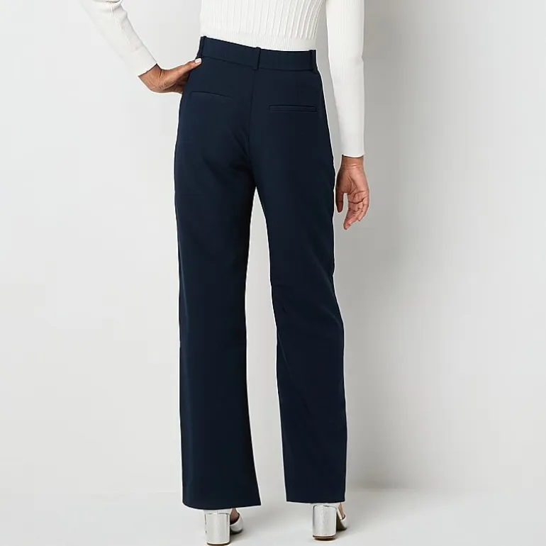 by&by Womens Juniors Wide Leg High Rise Trouser