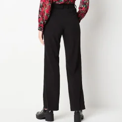 by&by Womens Juniors Wide Leg High Rise Trouser