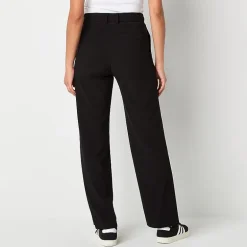 by&by Womens Juniors Wide Leg High Rise Trouser