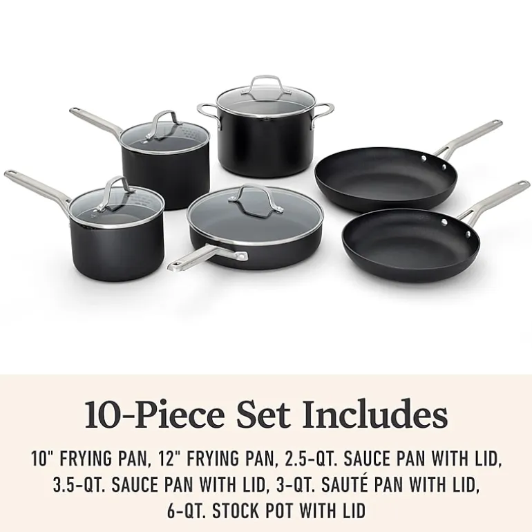 Calphalon Hard Anodized 10-pc. Cookware Set