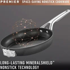 Calphalon Premier Space-Saving Hard Anodized 10-pc. Cookware Set