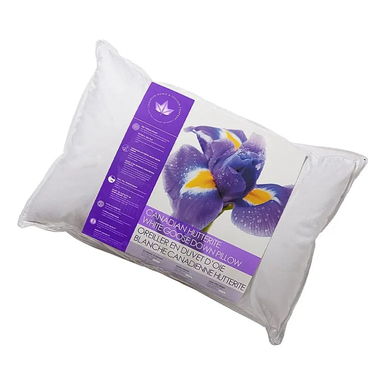 Canadian Down & Feather Company 725 Loft Hutterite White Goose Down Pillow - Firm Support
