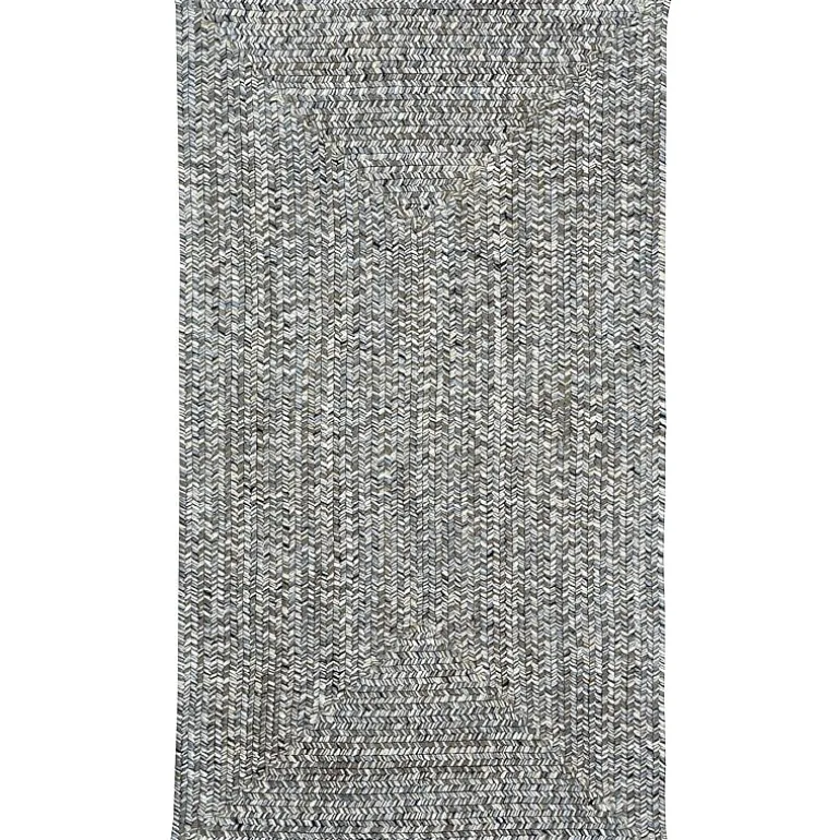Capel Inc. Sea Pottery Concentric Braided Rectangular Rugs