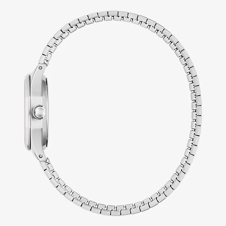 Caravelle Designed By Bulova Womens Silver Tone Stainless Steel Bracelet Watch 43l226