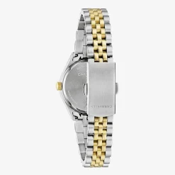 Caravelle Designed By Bulova Womens Two Tone Stainless Steel Bracelet Watch 45m121
