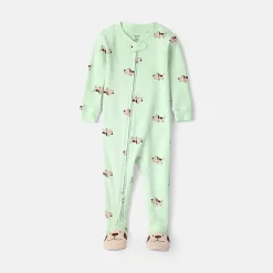 Carter's Baby Boys Footed Round Neck Long Sleeve One Piece Pajama