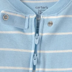 Carter's Baby Boys Footed Round Neck Long Sleeve One Piece Pajama