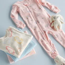 Carter's Baby Girls Footed Round Neck Long Sleeve One Piece Pajama