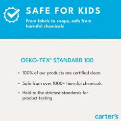 Carter's Baby Girls Footed Round Neck Long Sleeve One Piece Pajama