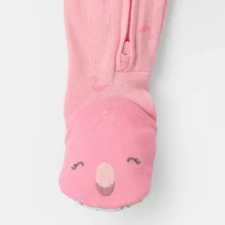 Carter's Baby Girls Footed Round Neck Long Sleeve One Piece Pajama