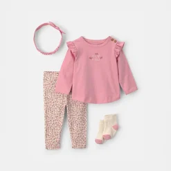Carter's Baby Girls 4-pc. Pant Set