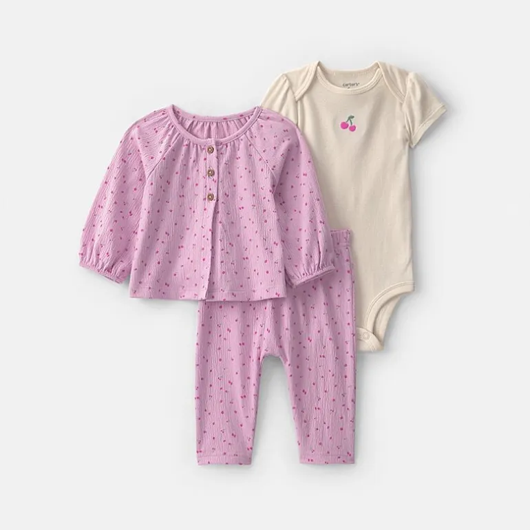Carter's Baby Girls 3-pc. Pant Set