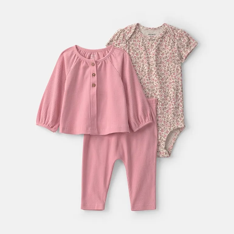 Carter's Baby Girls 3-pc. Pant Set