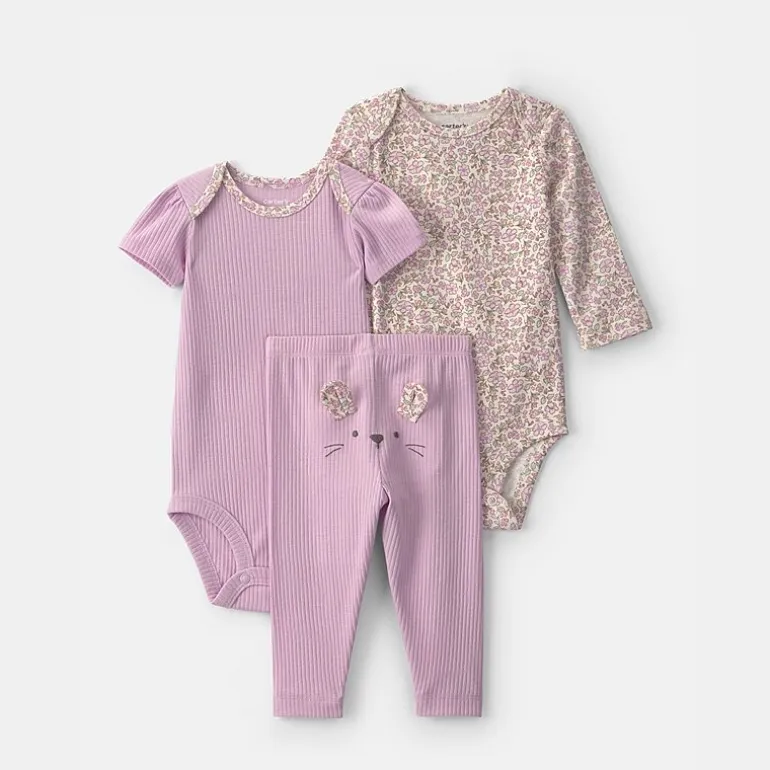 Carter's Baby Girls 3-pc. Pant Set