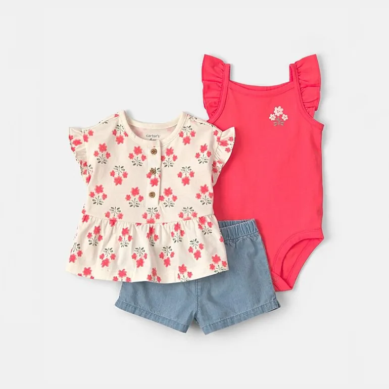 Carter's Baby Girls 3-pc. Short Set