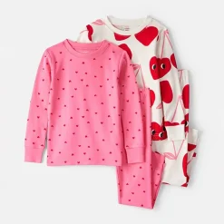 Carter's Baby Girls Round Neck Long Sleeve 4-pc. Pajama Set
