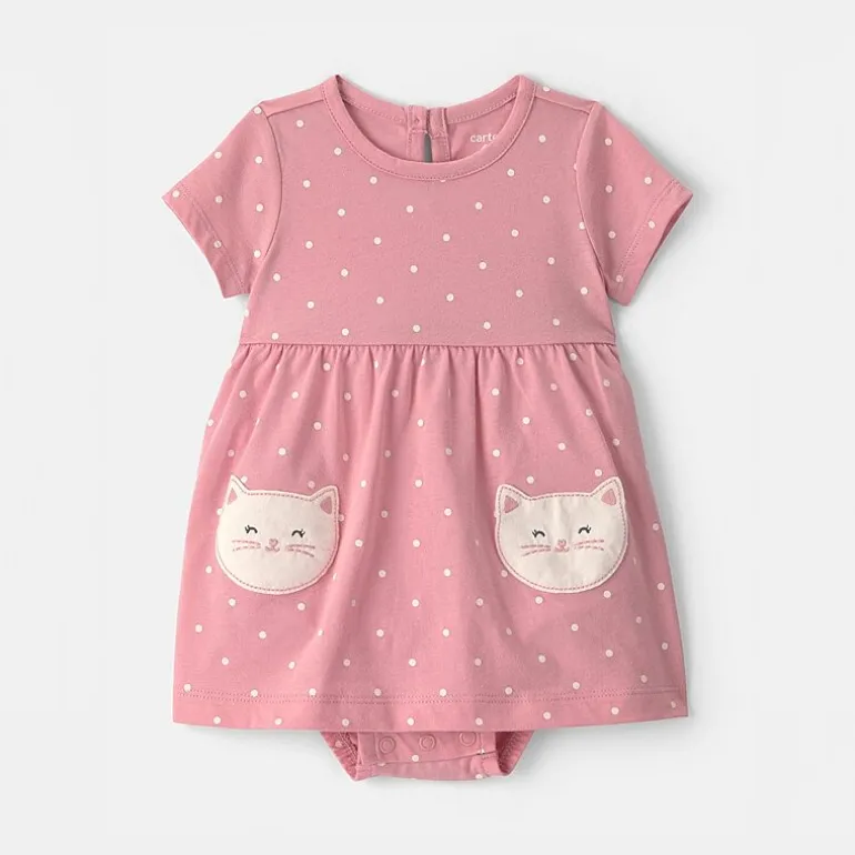 Carter's Baby Girls Short Sleeve Fitted Sundress