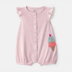 Carter's Baby Girls Short Sleeve Romper