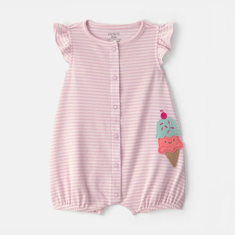 Carter's Baby Girls Short Sleeve Romper