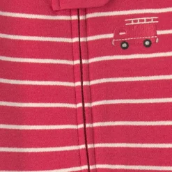 Carter's Firetruck Baby Boys Striped Sleep and Play