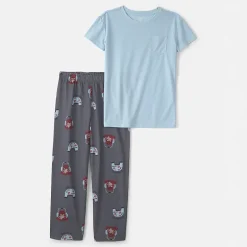 Carter's Little & Big Kid Boys Round Neck Short Sleeve 4-pc. Pajama Set